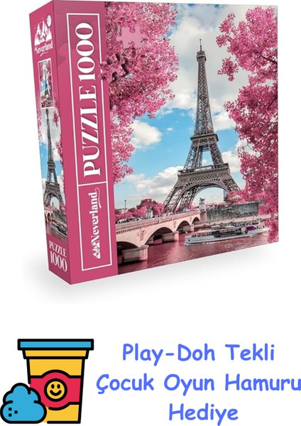 1000 Parça - Eıffel Tower (Eyfel Kulesi) + Play-Doh Oyun Hamuru