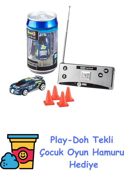 Rc Mini Mavi Yarış Arabası + Play-Doh Oyun Hamuru