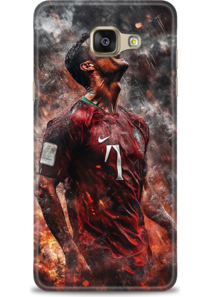 Samsung Galaxy A7 2016 Hd Baskılı Kılıf + Seramik Tam Kaplayan Ekran Koruyucu 8