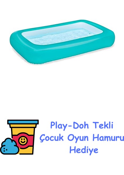 51115 165X104X25 cm Dikdörtgen Çocuk Havuzu + Play-Doh Oyun Hamuru
