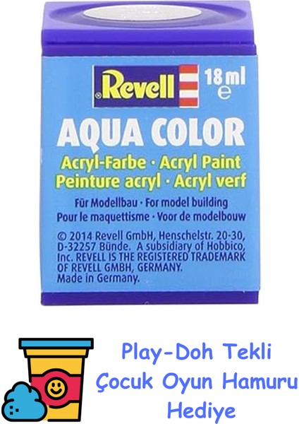 - Su Bazlı Maket Boyası Çelik Metalik 18 ml (36191) + Play-Doh Oyun Hamuru