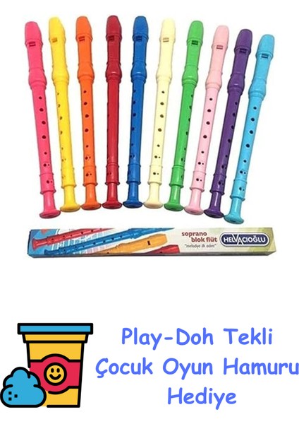 78372 Flüt, Tekli Asorti + Play-Doh Oyun Hamuru