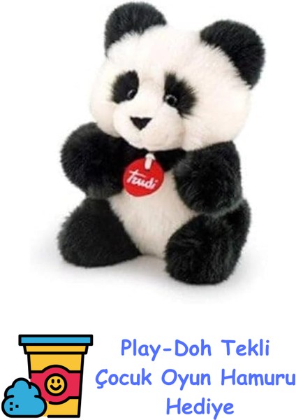 Trudı Peluş Fluffy Panda + Play-Doh Oyun Hamuru