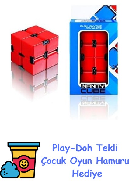 Stres Küpü 689C Kırmızı + Play-Doh Oyun Hamuru