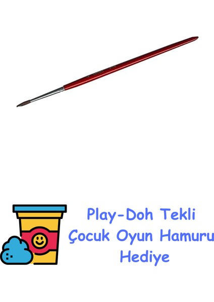 - Fırça Ölçü 0 (39642) + Play-Doh Oyun Hamuru