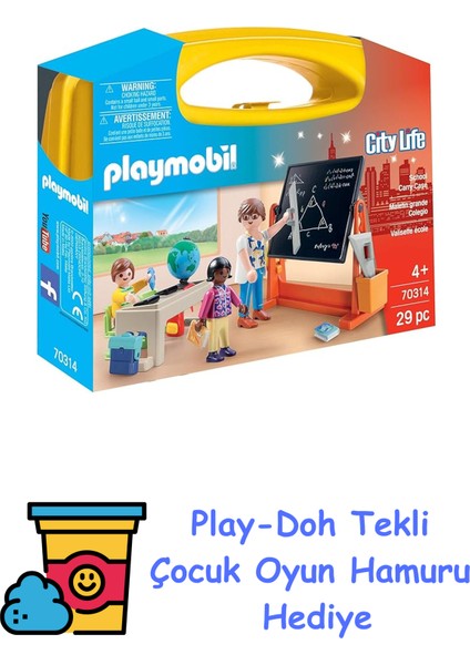70314 Okul Çantası - Şehir Hayatı - Okul Çantası + Play-Doh Oyun Hamuru