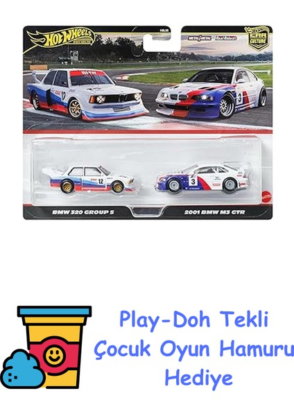 1:64 Ölçekli Araçlardan Oluşan Premium Car Culture 2'li Paket, Benzersiz Çiftler, Real Riders Tekerlekler, Metal/metal Şasi, Koleksiyonculara Uygun Hediye, + Play-Doh Oyun Hamuru