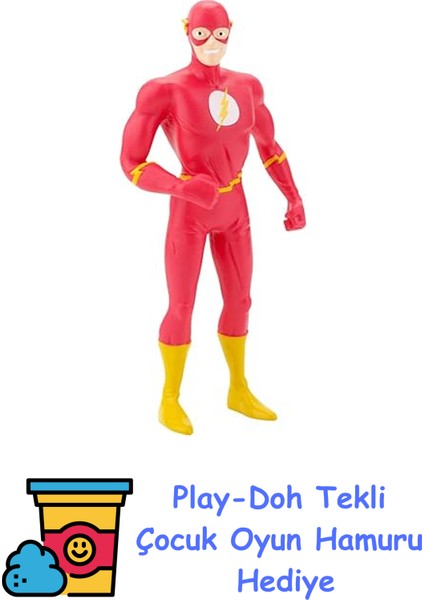 Njc-Nj Croce Figür Bendable Flash New Frontier, 14 cm + Play-Doh Oyun Hamuru