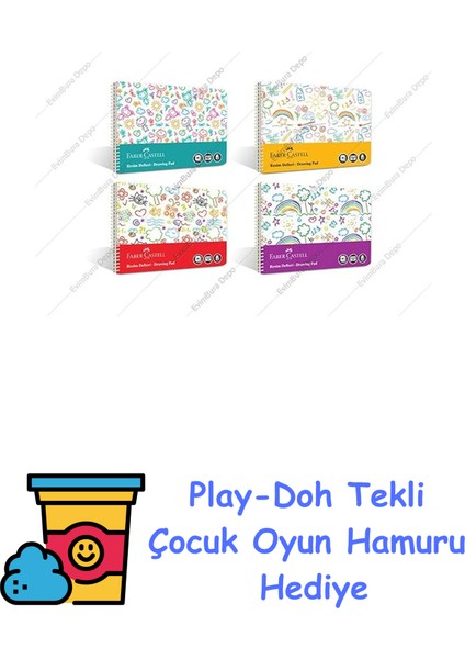 Eğlenceli Resim Defteri Pp Kapak 35X50 + Play-Doh Oyun Hamuru