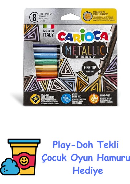 43162 Boya Kalemi, Beyaz + Play-Doh Oyun Hamuru