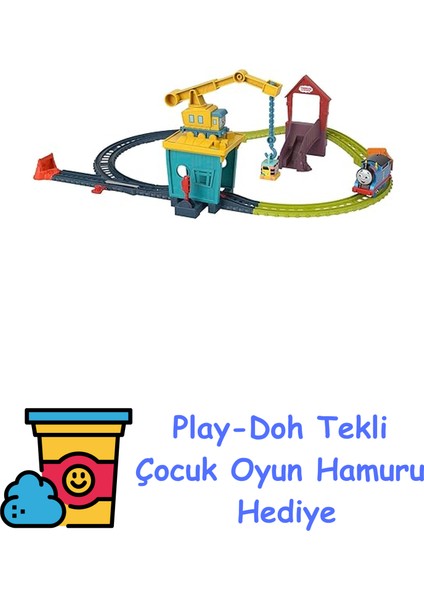 Fisher-Price Thomas ve Arkadaşları™ Carly ve Sandy Oyun Seti Fisher-Price Thomas ve Arkadaşları Carly ve Sandy Oyun Seti, Motorlu Tren ve Pist Seti Hd + Play-Doh Oyun Hamuru