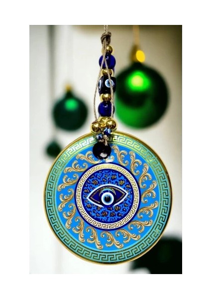 Yaldızlı Turkuaz Renk Duvar Süsü Cam Duvar Dekoru modelleri