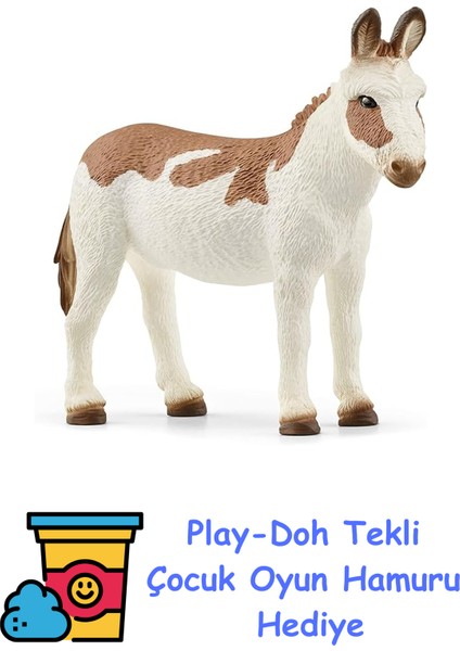 Schleıch Amerikan Benekli Eşek Oyuncak + Play-Doh Oyun Hamuru