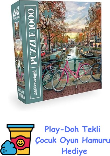 1000 Parça - Amsterdam + Play-Doh Oyun Hamuru