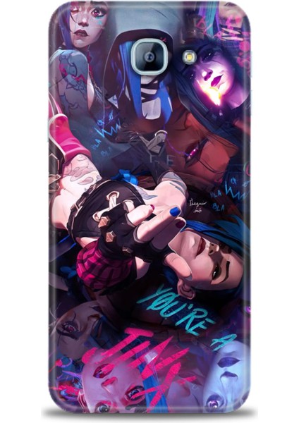 Samsung Galaxy A8 2016 Hd Baskılı Kılıf + Seramik Tam Kaplayan Ekran Koruyucu 278