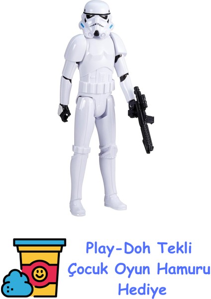 Titan Hero Serisi Stormtrooper 30 Cm'lik Aksiyon Figürü + Play-Doh Oyun Hamuru