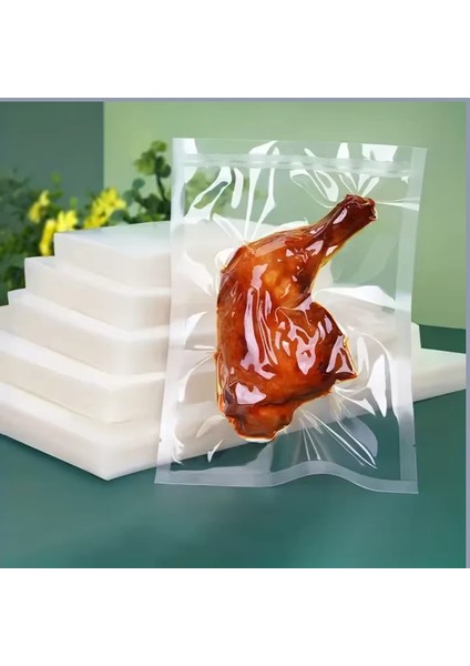 Vakum Poşet Düz 45X70 Cm, Endüstriyel Vakum Makineleri Uyumlu Gıda Paketleme Poşeti 100 Adet fırsatları