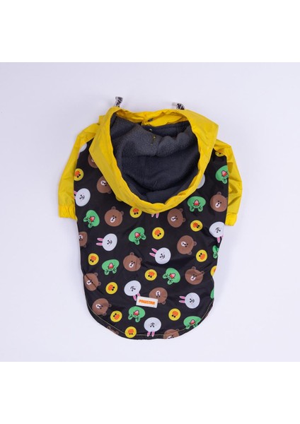 Osaka Smile Sarı Emoji Desenli Köpek Mont Köpek Yağmurluk Köpek Kıyafeti Köpek Elbisesi indirimleri