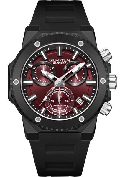 HNG1232.681 Chronograph Fonksiyonlar Aktif Silikon Kordon Siyah Renk Erkek Kol Saati