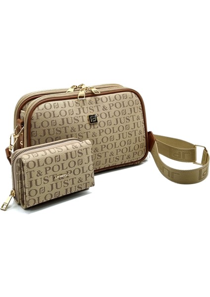 2' Li Set Kadın Çantası ve Cüzdan Kombini