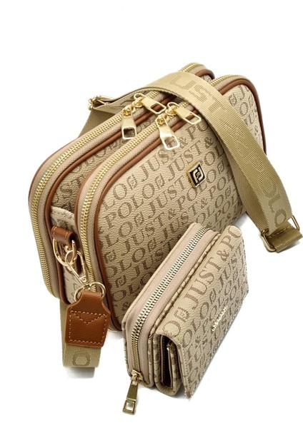 2' Li Set Kadın Çantası ve Cüzdan Kombini