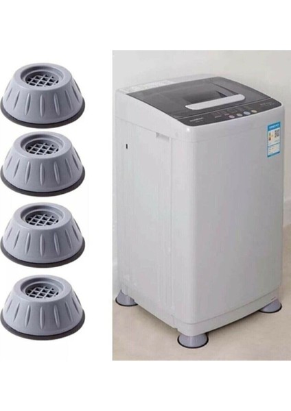 Bakgelal Titreşim Önleyici Çamaşır Makinesi Ayağı 4’lü Set | Gürültü Azaltıcı, Kaymaz, Şok Emici Ayak Pedleri