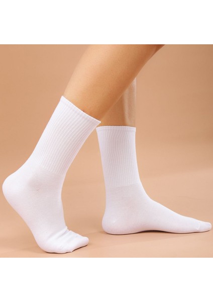 Unisex 6 Çift Pamuklu Tenis Spor Uzun Soket Boy Çorap modelleri