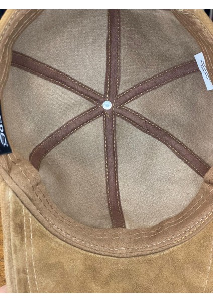 %100 Süet Deri Kışlık Erkek Cap Şapka