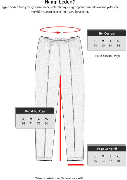 Kadın Mira Klasik Kesim Yüksek Bel Lastikli Antipilling Polar Fleece Pantolon fırsatları