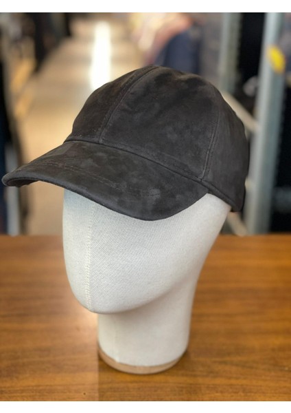 %100 Süet Deri Kışlık Erkek Cap Şapka