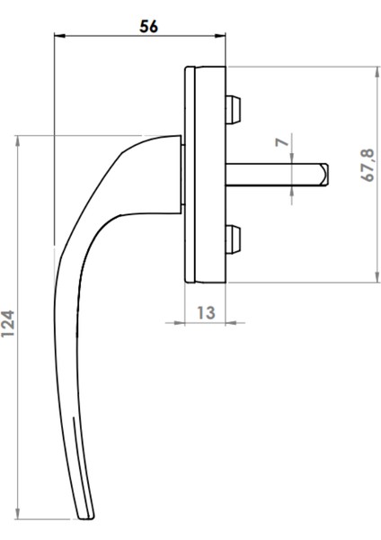 Beyaz Pencere Kolu Aluminyum Aluminyum - Pvc Uyumlu Eko Model fiyatları