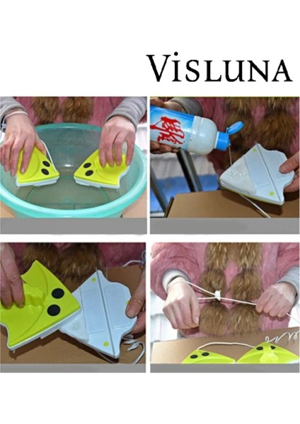 Mıknatıslı Üçgen Çift Taraflı Pratik Cam Silme Aparatı Tek Cam Için Ideal fırsatları