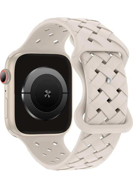 Apple Watch Seri 10-42MM 38/40/41 mm Uyumlu Soft Silikon Ayarlanabilir Kordon