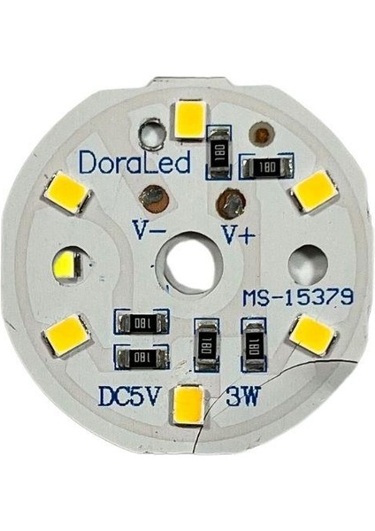 5VOLT 3WATT Smd 2835 Ledli LED Modül Gün Işığı 5V 3W Avize Ledi 33MM(3 Adet) indirimleri
