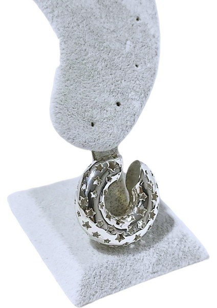 Earcuff Çelik Bombeli Yıldız Kıkırdak Küpe Gümüş Renk fiyatları