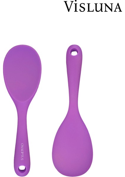 ( 1 Adet ) Ultra Sert Uçlu 22'cm Silikon Pilav Yemek Kaşığı Yüksek Isıya Dayanıklı (Yanmaz Yapışmaz) fiyatları