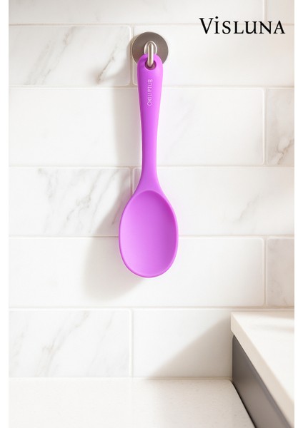 ( 1 Adet ) Ultra Sert Uçlu 22'cm Silikon Pilav Yemek Kaşığı Yüksek Isıya Dayanıklı (Yanmaz Yapışmaz) modelleri