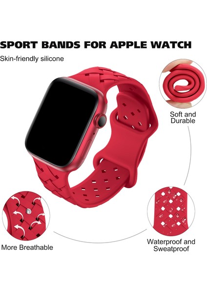 Apple Watch Seri 10-42MM 38/40/41 mm Uyumlu Soft Silikon Ayarlanabilir Kordon fırsatları