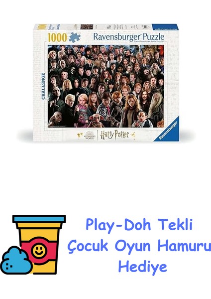 1000 Parçalı Puzzle Harry Potter + Play-Doh Oyun Hamuru