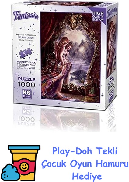 1000 Parça Umutsuz Düşünceler Puzzle + Play-Doh Oyun Hamuru