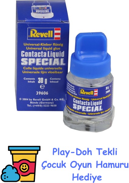 39606 Yapıştırıcı Sıvı 30GR, Şeffaf + Play-Doh Oyun Hamuru
