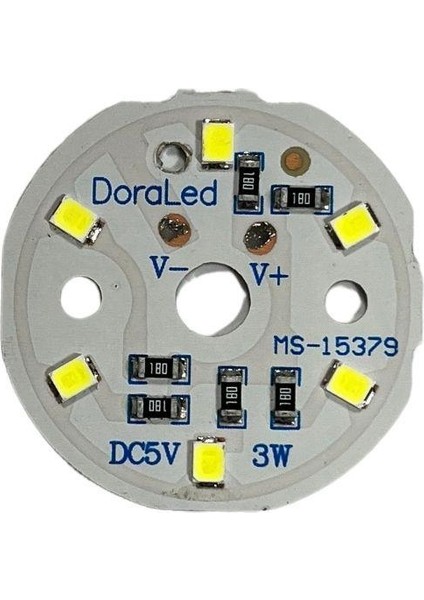 5VOLT 3WATT Smd 2835 Ledli LED Modül Beyaz 5V 3W Avize Ledi 33MM(3 Adet) indirimleri