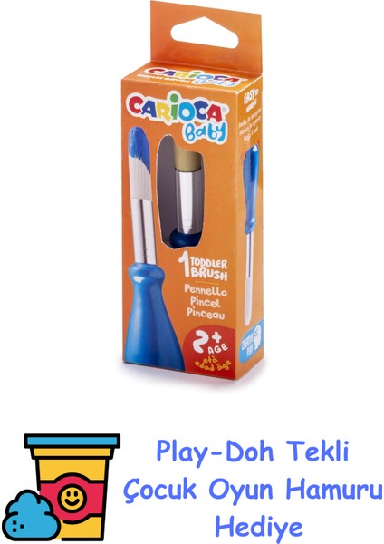 Carıoca Bebek Fırçası Jumbo 2+ Yaş, Karışık + Play-Doh Oyun Hamuru