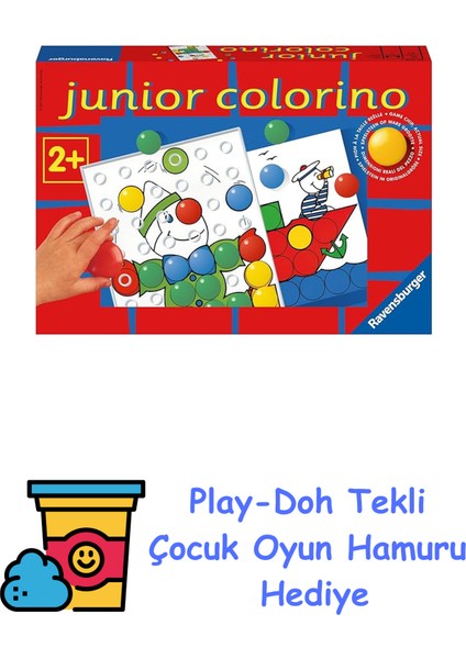 Junior Colorino Kutu Oyunu + Play-Doh Oyun Hamuru