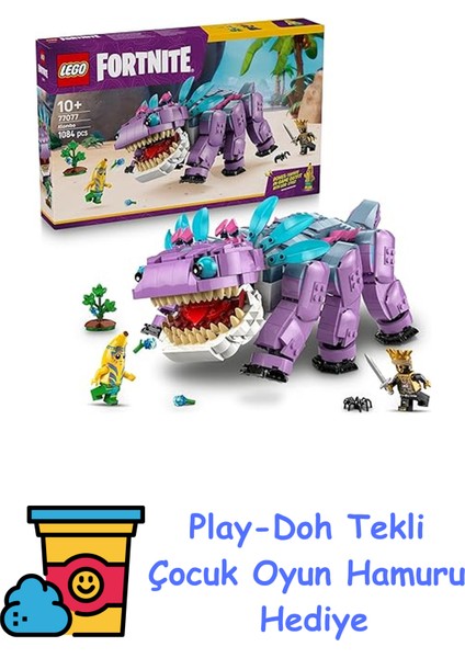 Fortnite Tontiş 77077 – 10 Yaş ve Üzeri Video Oyunu Seven Erkek ve Kız Çocuklar Için Aksiyon Dolu Yaratıcı Oyuncak Yapım Seti, Doğum Günü Hediyesi (1084 Parça) + Play-Doh Oyun Hamuru