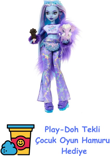Abbey Bominable™ Bebek Monster High™ Abbey Bominable™ Bebek ve Aksesuarlar HNF64 + Play-Doh Oyun Hamuru