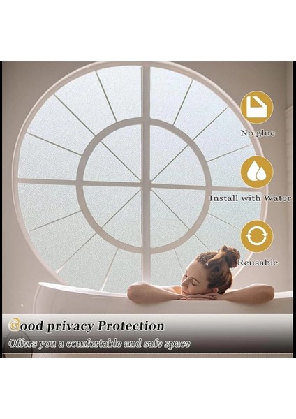 Uv Engelleyici Buzlu Cam Filmi 2 Metre x 45 Cm. indirimleri