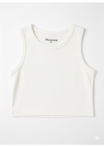 Kadın Kaşkorse Kumaş Askılı Crop