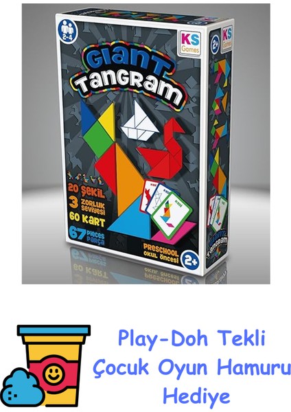 Giant Tangram + Play-Doh Oyun Hamuru