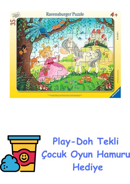 35P Bçer Puz Küçük Prenses + Play-Doh Oyun Hamuru